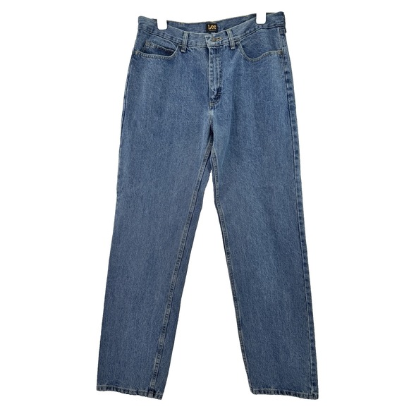 Lee MEN'S JEANS 36x34 medium wash Relaxed Fit Straight Leg - Picture 1 of 10